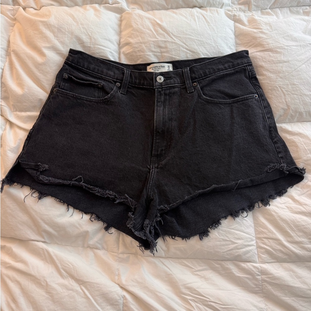 Abercrombie & Fitch Dark Gray Jean Shorts